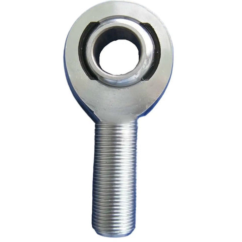 Two Piece Heavy Duty Chromoly Male Rod Ends Right Hand M20X1.5 Threads For Racing Suspension Built Tough Rose Joint Bearings With Nuts Included Quick Snap Install, front view.