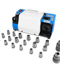Top Notch Drill Bits Sharpener Machine For 3 To 20mm With 18 Collets, Adjustable Lip Relief And Point Angles, Portable Grinding Tool With CBN SDC Wheel and collets.