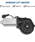 Heavy Duty Left Power Window Lift Motor Fits 1997 2002 Ford Expedition 1997 2004 F 150 1997 99 F 250 motor with silver casing.