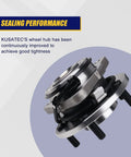 Rock Solid Front Wheel Bearing And Hub Assembly Fits 1998-2005 Chevrolet Blazer And 1998-2004 GMC Jimmy 513200 3 Lug angle view with seal performance.