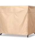 Beige Outdoor 3 Seater Hammock Swing Chair Cover For Patio Water Resistant All Weather Protection Fits 80x60x72 Inches