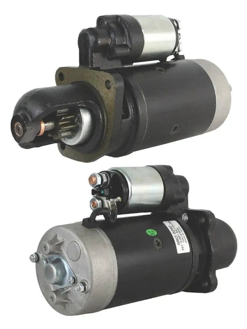 Heavy Duty 24 To 12 Volt Drop In Conversion Kit For John Deere 3020 4020 4010 Tractor starter motor showing mounting points and wiring connections.