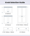 Knob selection guide for Champagne Bronze Cabinet Knobs 5 Pack Beefy Solid Aluminum Alloy One Hole Install Hardware application.