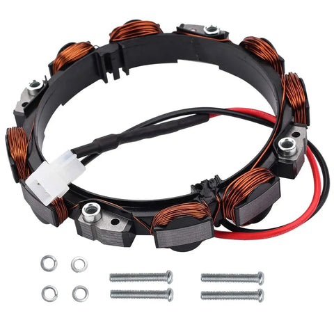High Output Dual Circuit Alternator With Voltage Regulator For Lawn Mowers And Garden Tractors Replaces 592831 845907 696459 set including copper windings and core unit