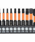 Versatile 20-piece Allen Wrench Bit Set Featuring S2 Steel Metric And Inch Hex Drill Kit For Heavy Duty Fastener Work, Perfect For Pro Mechanics Hitting All Your DIY Projects Without Hassle Or Fumbling With Multiple Tools. 10-piece hex bit holder set with metric and inch sizes