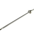 Top Shelf Heavy Duty Ball Screw With Slick Anti Backlash Build And 16Mm Diameter Along With 5Mm Pitch For Smooth Cnc Operations and Tough Shop Fabrication Projects, view from side.
