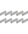 Premium 304 Stainless Steel Dowel Pins 10 Pack 5x12mm displayed on a white background for furniture assembly and industrial gear.