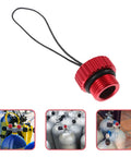 Red Diving Tank Valve Protector Cap With Threaded Plug For Scuba Tanks Dustproof Cord Adapter Cap And Air Gas Valve Cover