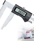 Digital Caliper 0-800mm/31.5 Inch Large Range Long Jaw Caliper Measuring Tool showing display reading 38.00 mm, stainless steel