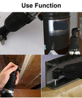 105 Degree Angle Socket Adapter 3 Piece Black Extension Kit used with drill in narrow spaces and corners