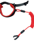 Emergency Kill Switch Lanyard Replacement For Jet Ski And Personal Watercraft Red Coiled Safety Cord With Aluminum Buckle