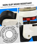 Heavy Duty Swivel Casters 4 Pack Adjustable Leveling Feet Six Inch Flat Base for easy movement under heavy loads.