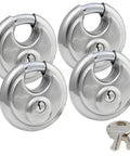 Pack Of Four Keyed Alike Stainless Steel Trailer And Multi Purpose Padlocks Comes With Eight Keys These Corrosion Resistant Locks Give Awesome Bolt Cutter Protection Using A Fully Shielded Shackle Design.