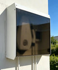 All Season Charger Protective Cover Built Tough To Handle Whatever Weather Dishes Out While Keeping Your Electric Vehicle Charging Station Secure And Dry For Worry Free Outdoor Wall Installations, mounted on a white wall.