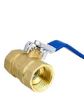 Rock Solid Brass Ball Valve With Smooth Turn BSP Thread Pipe Fitting engineered for zero drip fluid control, 1-1/2 inch size.