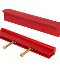 Premium Adjustable Cabinet Handles 6 Pack Kitchen Drawer Pulls Aluminum Red Knobs two red drawer handles with mounting screws