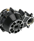 Beefed Up 72V 1500W Brushless Direct Current Motor Paired With Heavy Duty Differential Gearbox showing sleek design for electric bikes and karts.