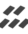 Go To Rectangle Graphite Block Ingot Set For Melting, Casting And Electrolysis, High Purity Graphite Plate Sheet 67x35x5mm, Black, Pack Of 5