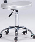 Close-up of Heavy Duty Silent Office Chair Caster Wheels Universal Threaded Stem Rollers on a chrome base, perfect for smooth gliding.
