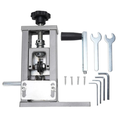 Versatile Electric Manual Wire Stripper With Drill Powered Option For Heavy Duty Stripping Up To 25mm Capacity top view with accessories