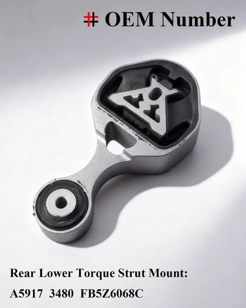 3 Pcs Premium Engine Motor Mount And Transmission Mount Set For 2016 2017 2018 2019 Ford Explorer showing a rear lower torque strut mount.