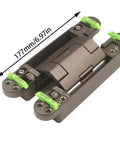 Heavy Duty Silent Close Hydraulic Hinge With Automatic Door Closer Hidden Fold Mount For Cabinets And Furniture Hardware No Sweat Install Snug Fit 177mm