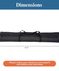 Extra Large Hammock Storage Bag For Double Hammock And 12 Foot Steel Stand With Zipper Closure Carrying Case 57.5 Inches