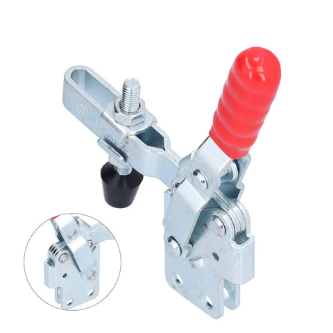 Tough As Nails Hardcore Pro Grade Vertical Quick Toggle Clamp Fixture With Easy Grip Handle for secure welding.