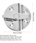 316 Stainless Steel Round Turn Button Latch Heavy Duty Marine Boat Hatch Corrosion Resistant For Access Doors And Fishing Tackle Units Stays Tight Like A Drum On Your Rig, showing dimensions and design details.