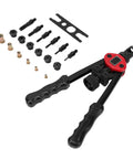 Rivet Nut Tool Kit With 175 PCS Metric Rivet Nuts And 6 Mandrels For SAE And Metric Rivnuts featuring fastener setter components.