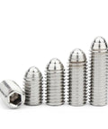 M12 X 45Mm 304 Stainless Steel Spring Ball Plunger delivers rock solid positioning, showcasing various sizes of steel plungers.