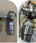 One Pair 1 1/4 Inch Heims Rod Ends With Right And Left Hand Thread Heat Treated Chromoly Alloy including round tube adapters shown in detail.