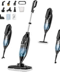 Top Shelf Handheld Steam Mop And Tough Stain Remover With Twelve Snap Swap Tool Tips for deep clean on various surfaces.