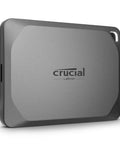 X9 Pro 1TB Portable SSD with up to 1050 MB per second read and write USB C 3.2 external solid state drive, grey rugged design.