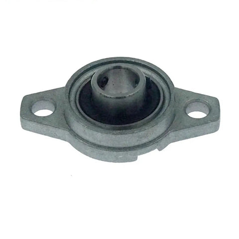 Heavy Duty Zinc Alloy Spherical Roller Pillow Block Bearings Workhorse Grade Mount Unit Fits KFL003 Model viewed from the side showing mounting hole.