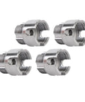 WALFRONT 4 Piece Pipe Threading Kit With Hex Shank High Hardness Alloy Steel Cutter And Threader For PVC PPR Pipes Electric Drill Compatible, alloy steel threaders.