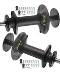 Heavy Duty 32 Inch Rear Differential Axle Kit With Six Tooth Spline Drive Shaft 25mm Four Bolt 110mm Wheel Hubs Flange