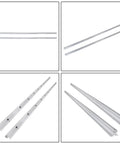 Pair Of Sbr20UU Linear Guide Rails, 2200Mm Long, Heavy Duty Carbon Steel shaft in a structured layout for CNC assemblies.
