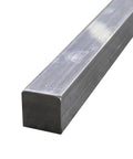 Square Aluminum Bar 6061 Grade, 13 Inch Solid Extruded Stock For Welding, close-up angle, shiny surface, US Material, Durable Aluminum Bar.
