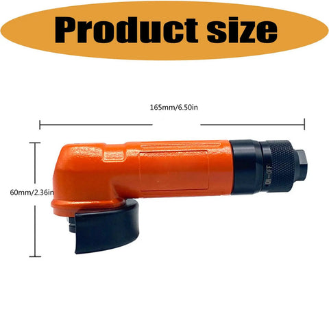 Workhorse Heavy Duty Handheld Angle Grinder Perfect For Wood Metal Cutting Rust Stripping And Quick Trim Work In Tight Corners With No Sweat Handling, showing dimensions.