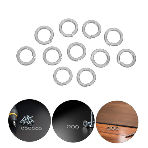 Stainless Steel Split Ring Lock Washer Kit 100 Pcs Heavy Duty Vibration Resistant Lock Washers For Bolts And Nuts Industrial Grade Outdoor And General Repairs, stainless steel washers