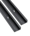 Top Shelf 36 Inch Aluminum T Track For Woodworking, Heavy Duty Two Pack Jig Guide Rail with pre-drilled holes for easy mounting.