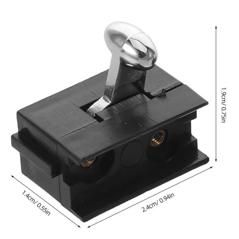 Clipper On Off Switch Replacement Part For Trimmers, Slip Free Metal Handle, Precision Response Clip Switch, 2.4cm black clipper repair part
