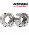 Shop Tested Workhorse B205 Cam Clutch Needle Roller One Way Bearing With Keyway Overrunning Clutch viewed from front and side.