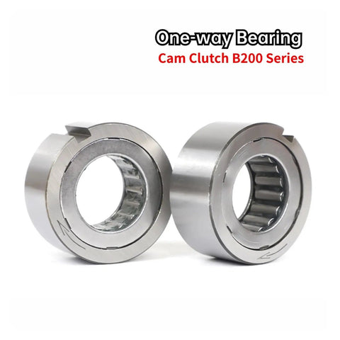 Shop Tested Workhorse B205 Cam Clutch Needle Roller One Way Bearing With Keyway Overrunning Clutch viewed from front and side.