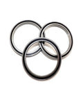Premium Stainless Steel Deep Groove Ball Bearings Abec 5 Precision S6812rs double rubber sealed in black and silver, 60x78x10 mm.
