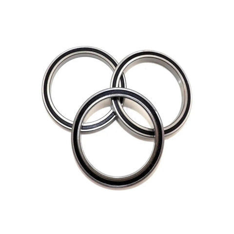 Premium Stainless Steel Deep Groove Ball Bearings Abec 5 Precision S6812rs double rubber sealed in black and silver, 60x78x10 mm.