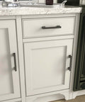 Five Pack Cool Matte Black Cabinet Handles For Kitchen Cabinets Six And A Quarter Inch Solid Drawer Pulls Rust Resistant 160mm Hole Center Premium Durable Hardware With Smooth Touch on white cabinet