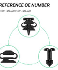 Honda Engine Cover Stud And Stay Grommet Kit for Exterior Mounting Undertray and Wheel Arch Clip Fasteners Replacement