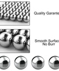 Professional Grade 25 Pack 1/4 Inch Chrome Steel G25 Precision Ball Bearings, showing smooth surface and quality assurance.